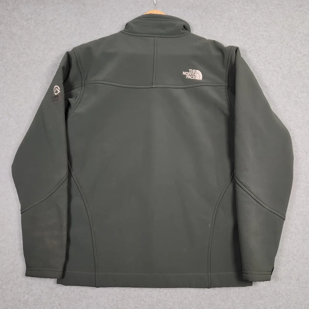 The North Face Softshell Jacket Mens Small Green Apex Risor Summit Series Lined